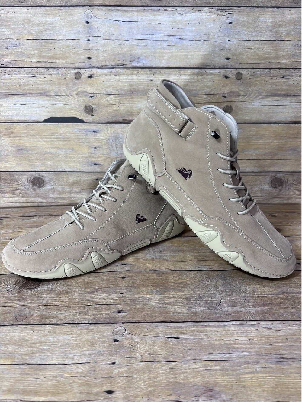 LDeck Men's High Top Shoes Size 13.5 / 14 Tan Streetwear Minimalist